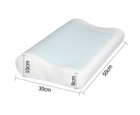 Set of 2 Cool Gel Top Memory Foam Pillow